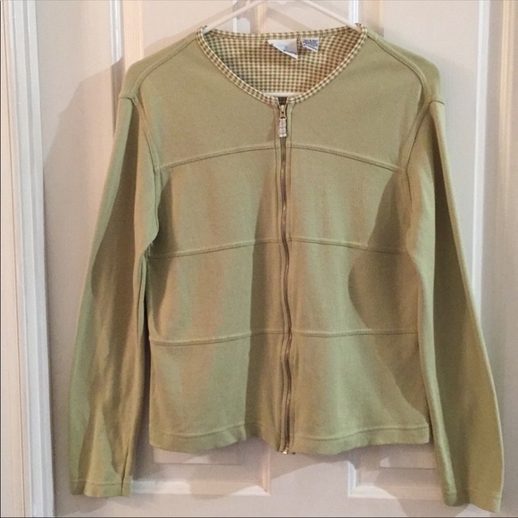 Bobbie Brooks Green & white checkered Jacket - Picture 4 of 4